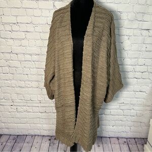 Amaryllis Textured Brown Women's Poncho